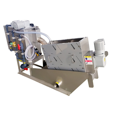 Déschlammez la machine de asséchage de presse à vis d'épaississement pour le traitement des eaux résiduaires intégré