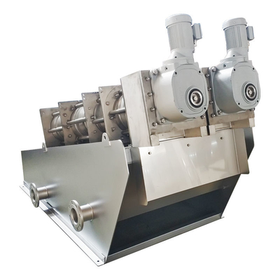 Machine huileuse de asséchage de presse à vis de traitement des eaux résiduaires de système de boue