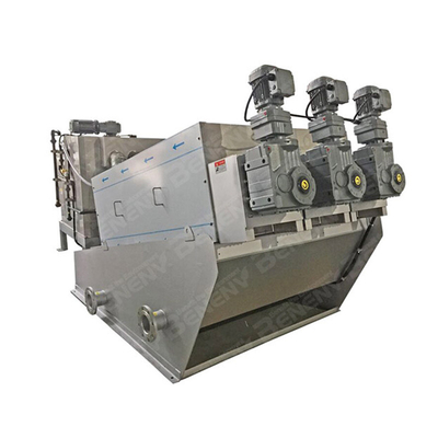 Presse à vis multi-plateaux d'usine de gâteau de machine de presse à vis d'assèchement conteneurisée
