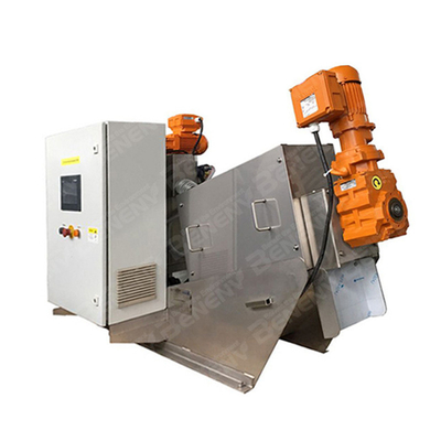 Déshydrateur de boues de traitement des eaux usées conteneurisé par machine multi de déshydratation de boue de plat