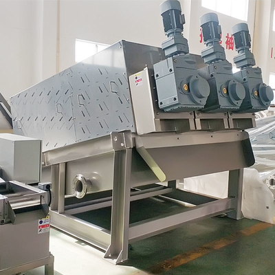 Presse à vis multi de plat de machine de déshydrateur de boue pour le traitement de boue activée