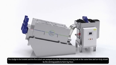 MDS® déshydratant les boues par presse à vis